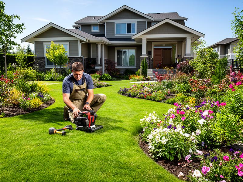 Landscaping Marketing professional at work