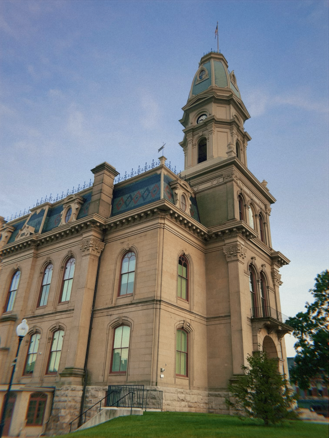 Logan County Courthouse in Bellefontaine, Ohio — a historic landmark in the community Liftoff Local calls home